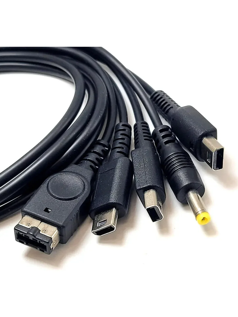 5-in-1 USB Charging Cable for DS Lite, GBA SP, DSi, 3DS, Wii U Game Pad Sony PSP